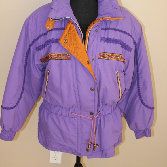 Skiing Passport Jackets & Blazers - SKIING PASSPORT Womens Size S Purple Jacket